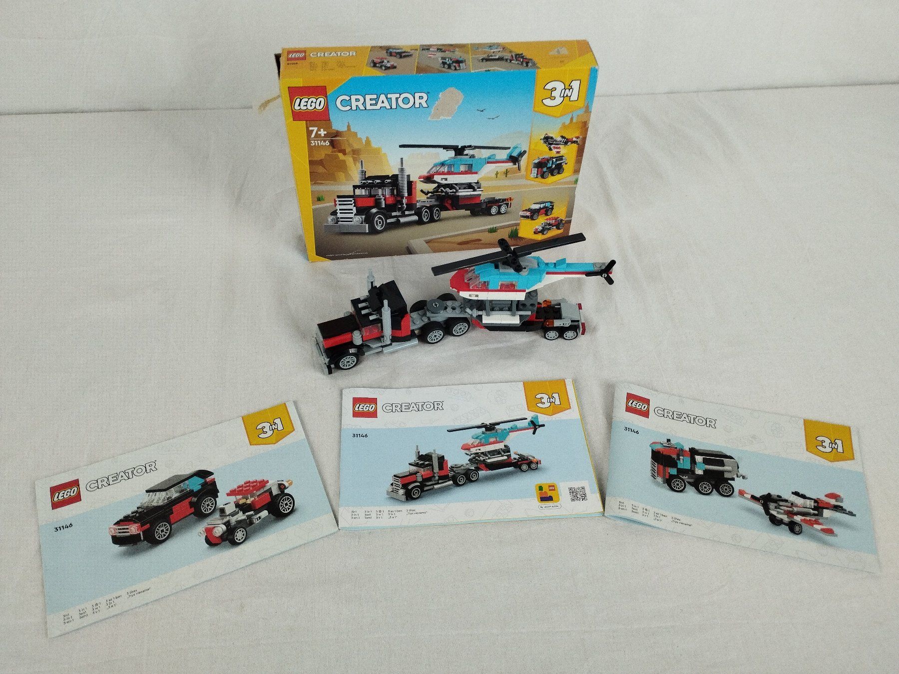 Lego Jeux de construction: LEGO Creator 31146 Tieflader mit Hubschrauber – D'occasion à Schübelbach par Restwert_Schubelbach 1