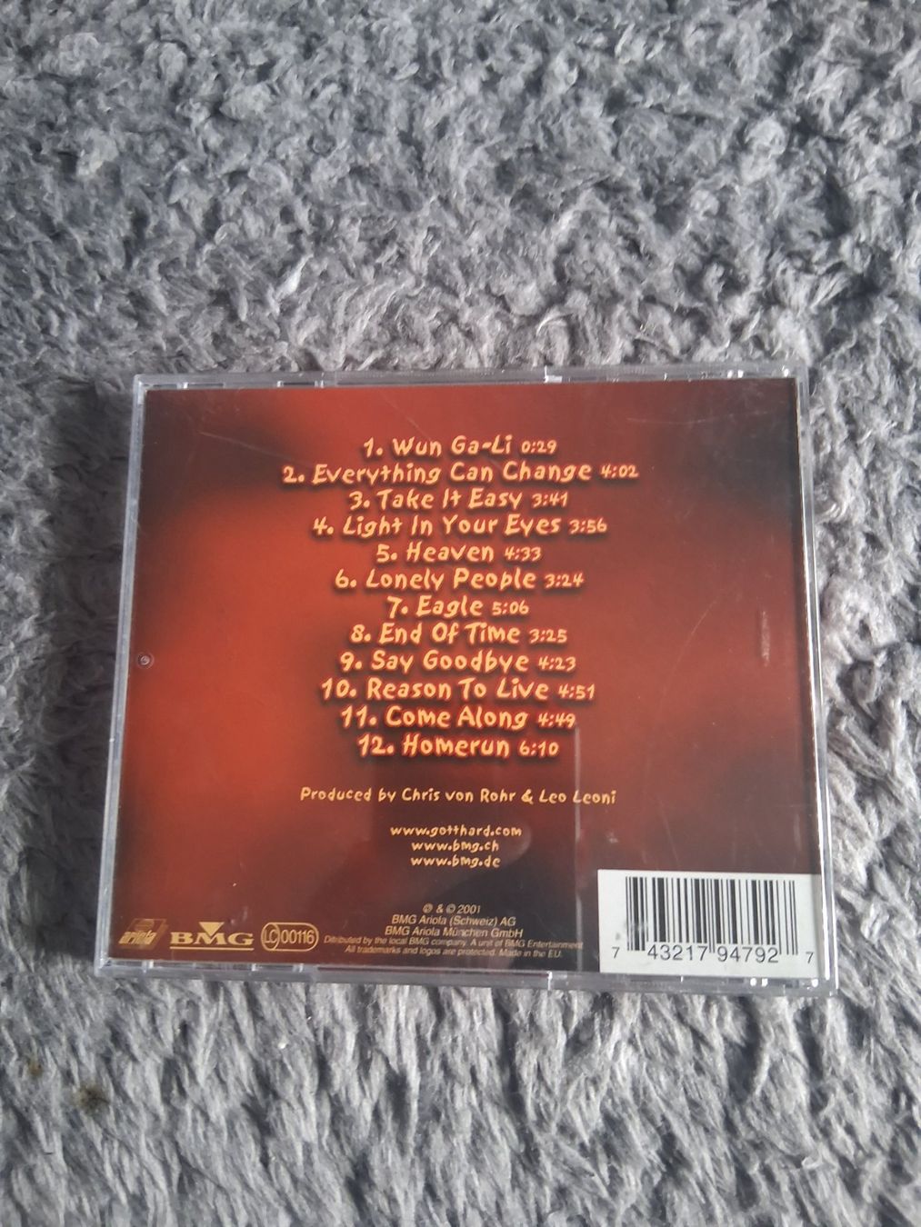 CD: GOTTHARD    HOMERUN    CD – Usato da Wetzikon ZH venduto da Ramones01 1