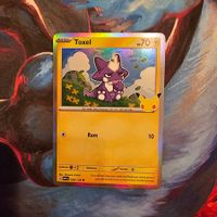 Pokemon Toxel EN 30C 058/128 Holo