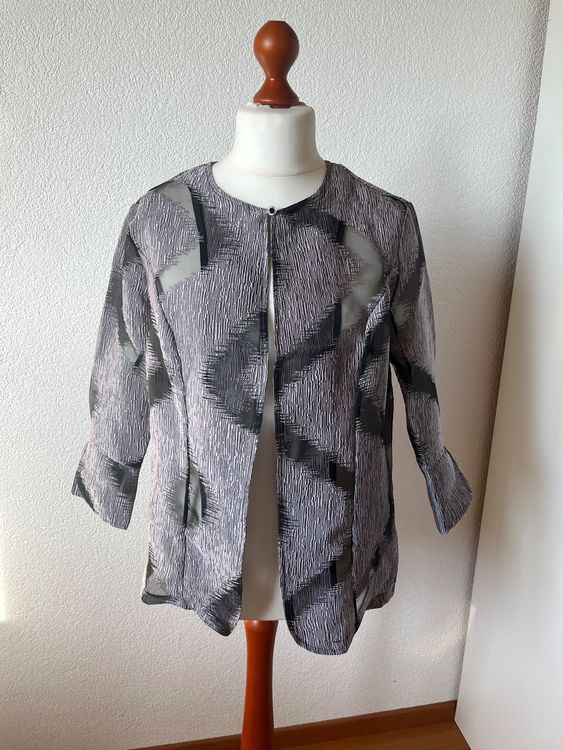 Veste Réversible Alfredo Pauly Fourrure Synthétique Taille 40 - Neuve