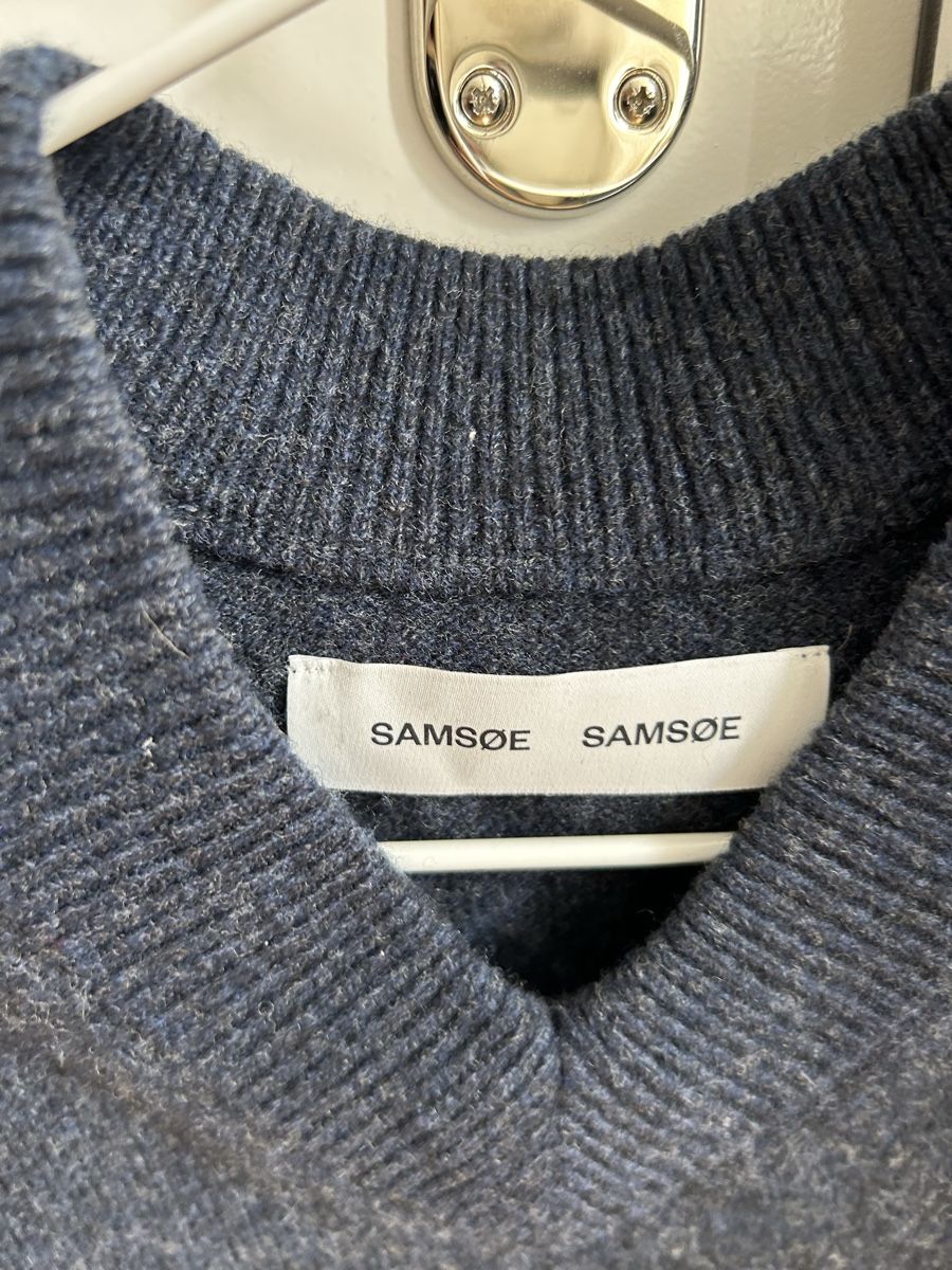 Samsøe Samsøe Pullover & Sweatshirts: Samsoe & Samsoe Navy Blue Wool Jumper - Size S, Unisex – Gebraucht aus Zürich von pdi_kr7j 1