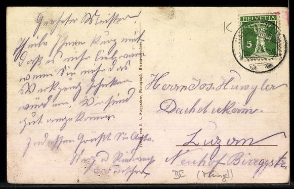 Cartoline postali: AK Herzogenbuchsee, Der Rössliplatz – Usato da Berlin venduto da bartko-reher 1