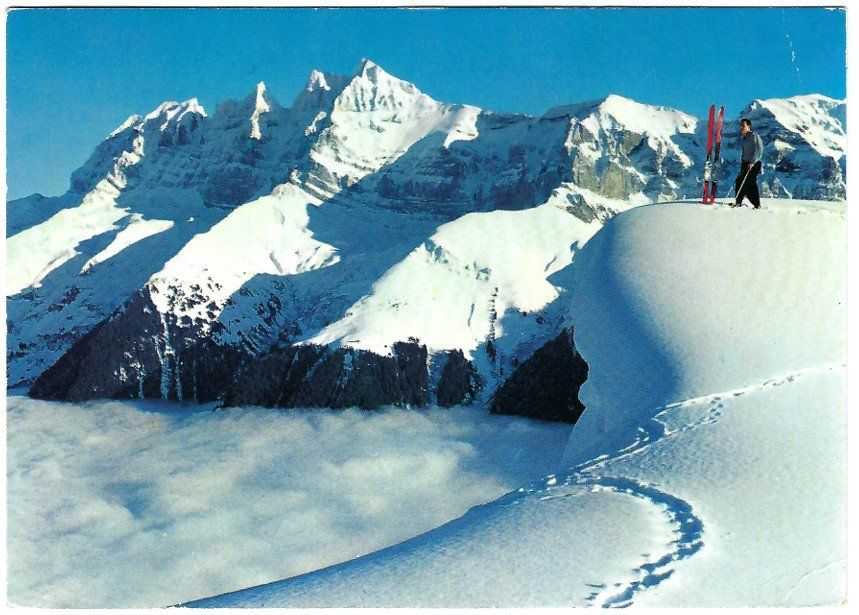 Ansichtskarten: Alte AK Champéry, Les Dents du Midi - 1969 – Gebraucht aus Rheinfelden von wil_m7gh