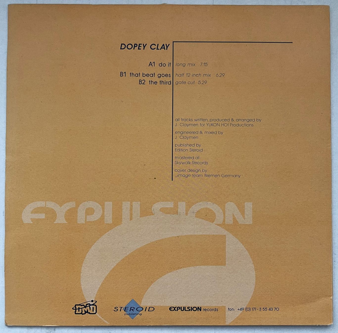 Schallplatten: DOPEY CLAY "DO IT" MAXI 12" VINYL – Gebraucht aus Oftringen von Vucki 1