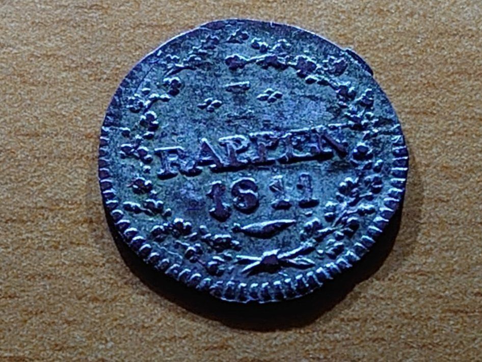 Tutti le monete: Aargau: 1 Rappen 1811 – Usato da Pfungen venduto da Aguti77