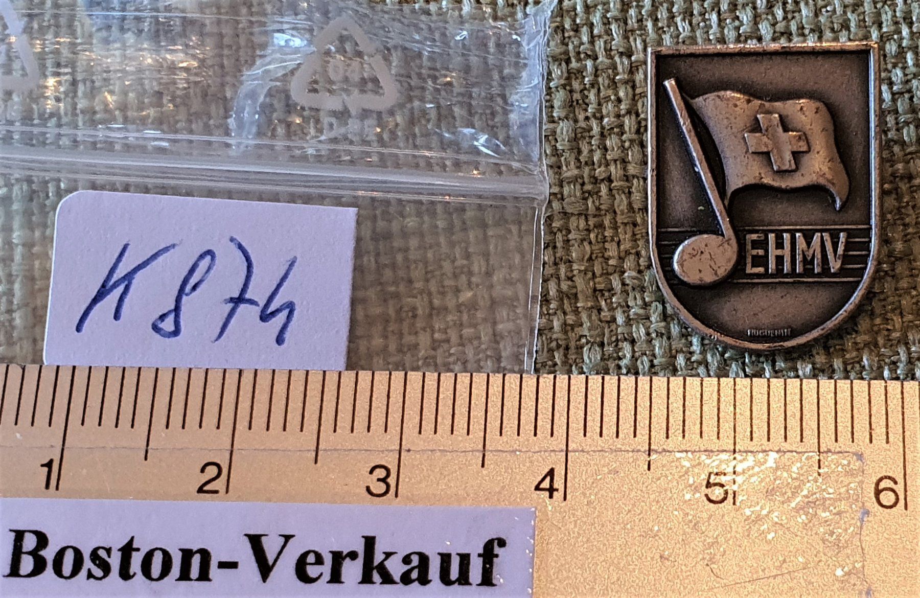 Spille & Fermagli: K874 - Brosche Musik Schweiz  EHMV – Usato da Reinach BL venduto da Boston-Verkauf 2
