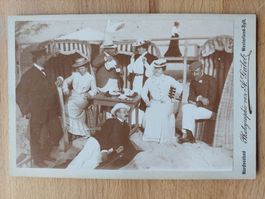 Antikes orig. Foto Am Strand DE