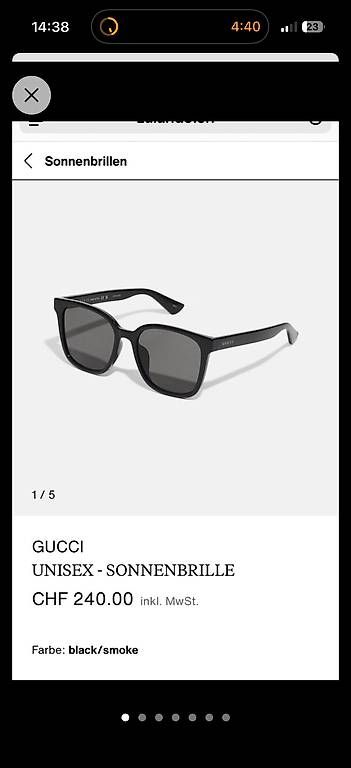 Occhiali & Lenti: Brand NEw Gucci sunglasses  – Usato da Pully venduto da vik_2mrb