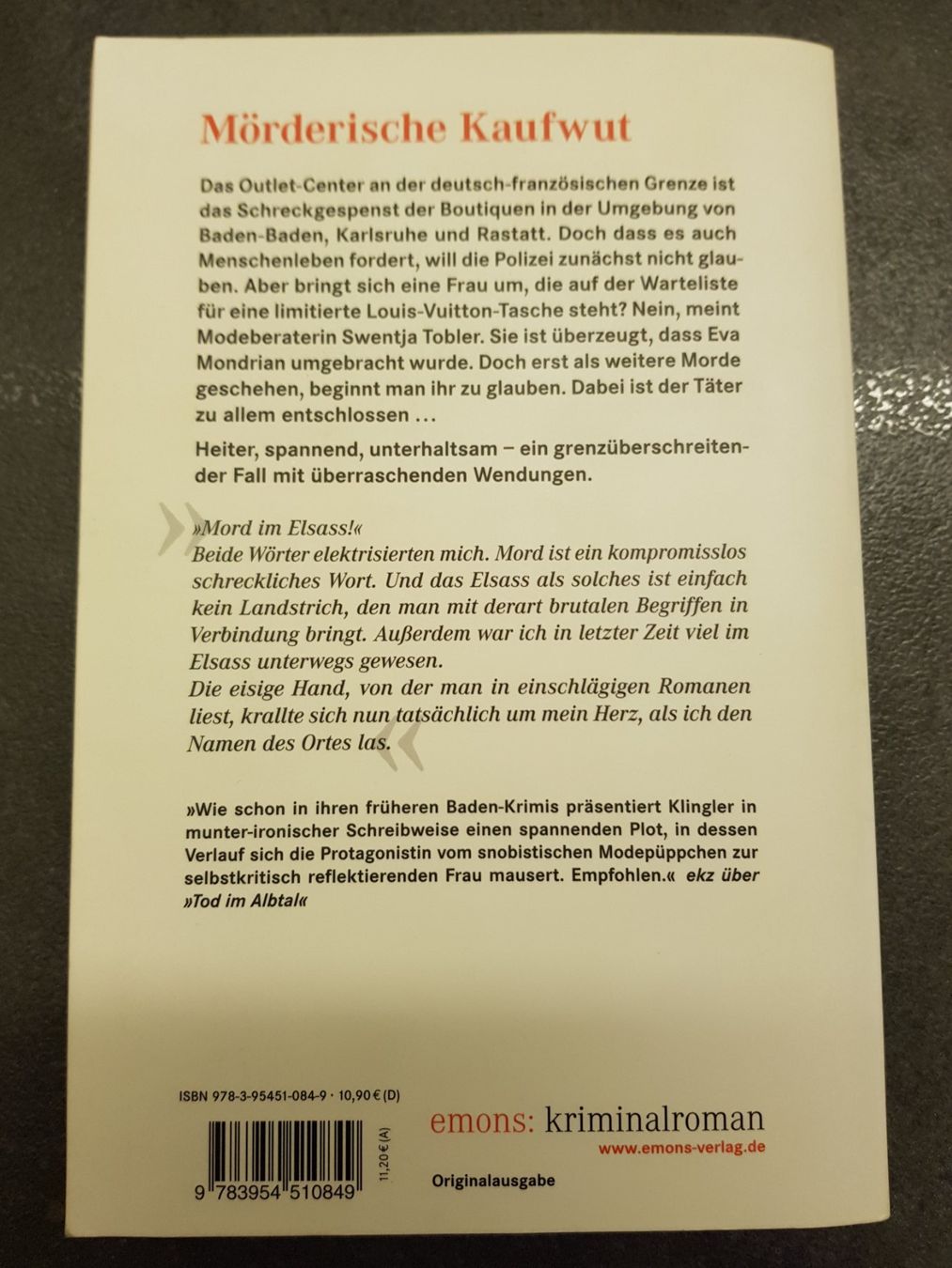 Libri: Aschenputtels Tod  / Michael Moritz / Der Badische Krimi – Usato da Dietikon venduto da marconi07 1