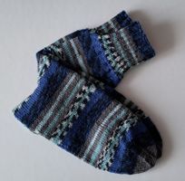 Handgestrickte Herrensocken_9. Grösse 44/45