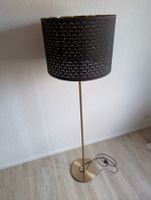 Stehlampe und Deckenleuchte Schwarz Gold 
