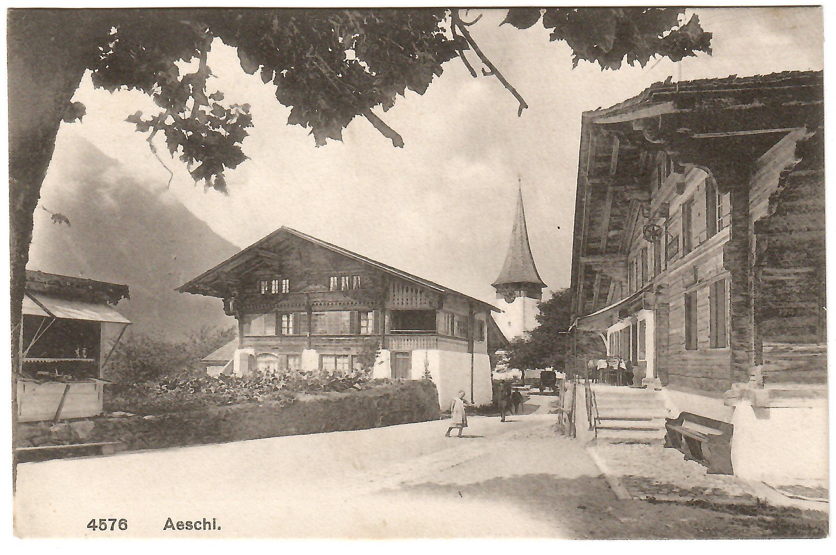 Cartoline postali: Ansichtskarte  Aeschi – Usato da Kerns venduto da etma3
