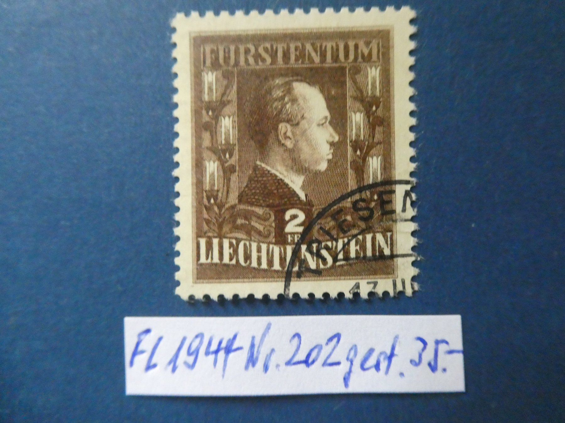 Tutti i francobolli: FL 1944 Nr. 202 gestempelt – Usato da Lausen venduto da Herbamare01