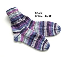 Socken handgestrickt   Gr.40/41   Nr.26