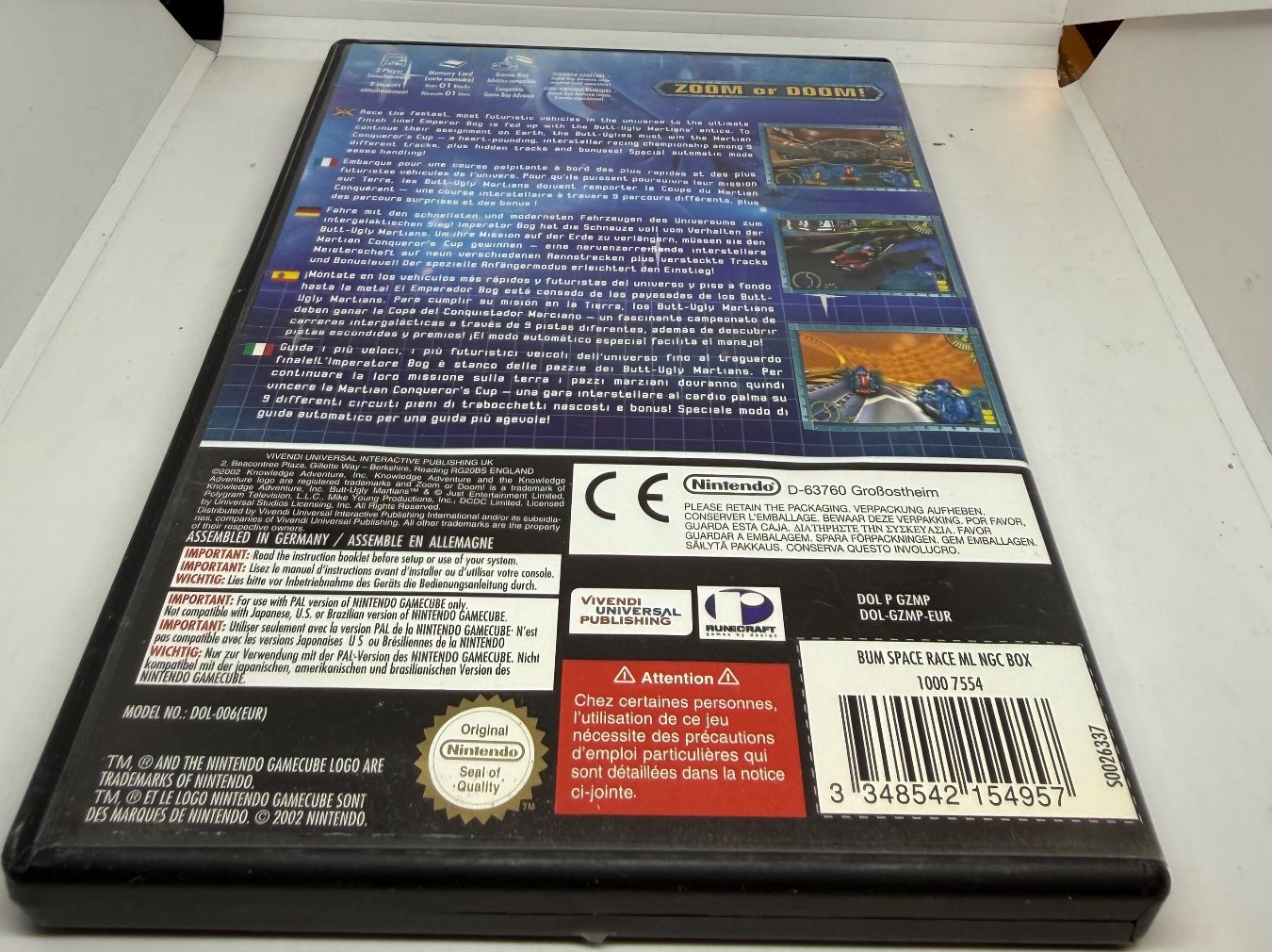 Nintendo Giochi: Butt-Ugly Martians: Zoom or Doom Gamecube – Usato da Dietlikon venduto da NESFEVER 1