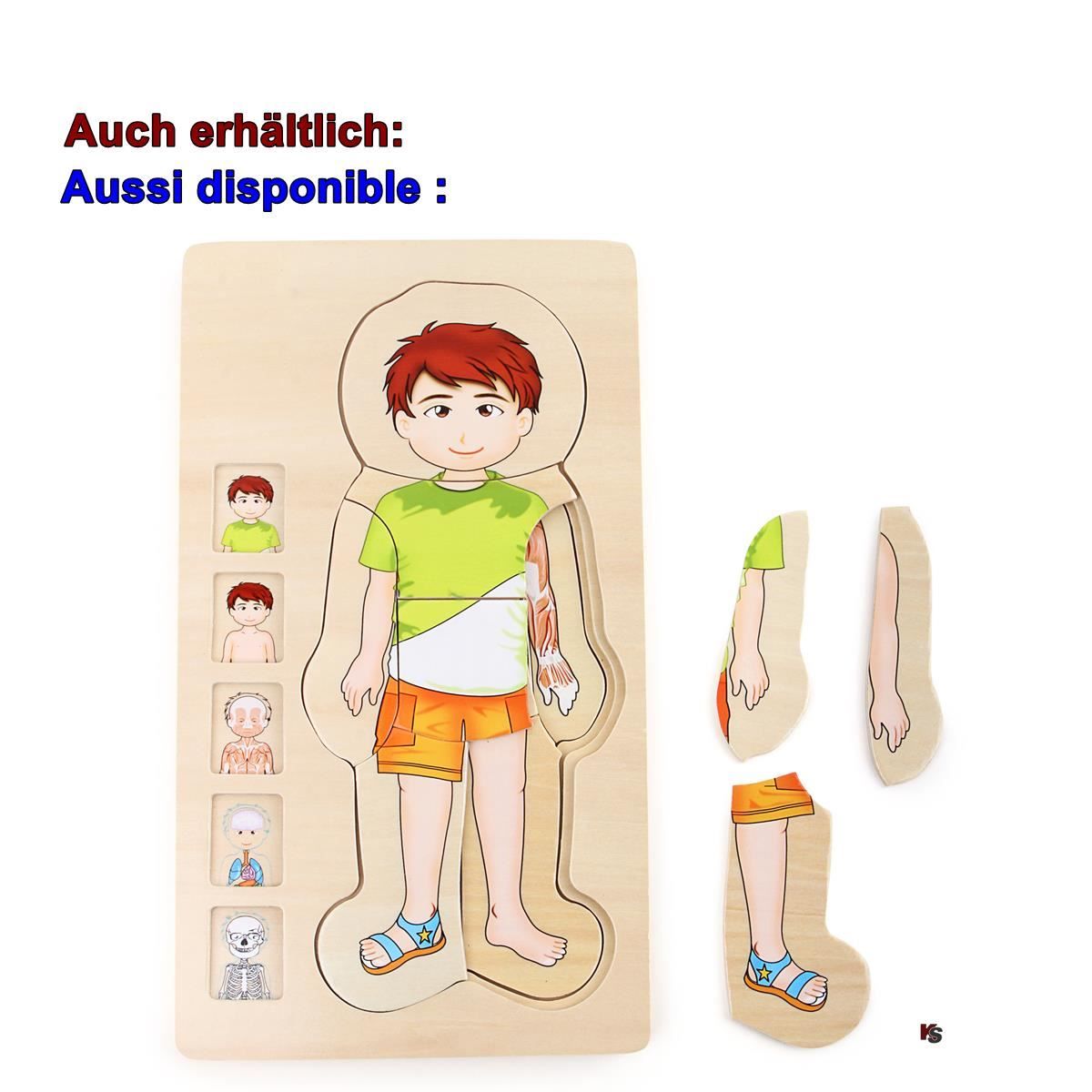 Spielzeuge: Holz- Steckpuzzle Anatomie Mädchen – Neu und originalverpackt aus Wettingen von Swala 3