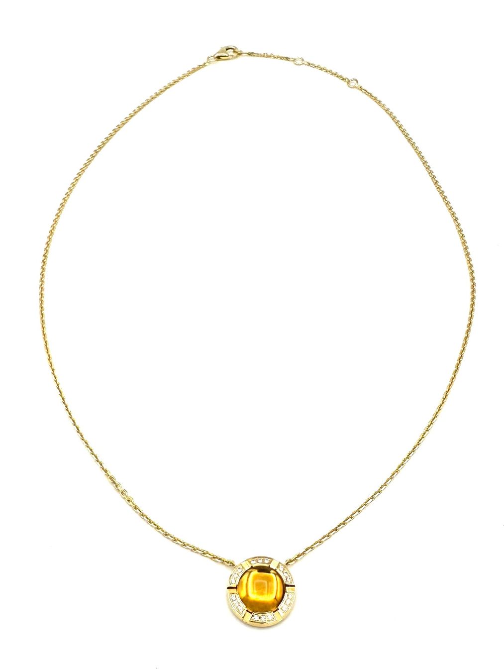 Catenine: CHAUMET. Collier "Class one", or jaune, citrine et diamants – Usato da Renens VD venduto da Diademe.sarl 1