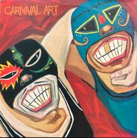 CARNIVAL ART - WRESTLING SWAMIS VS. MR. BLUE VEINS