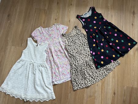 4er Set Sommerkleider Grösse 122/128 H&M-Marke