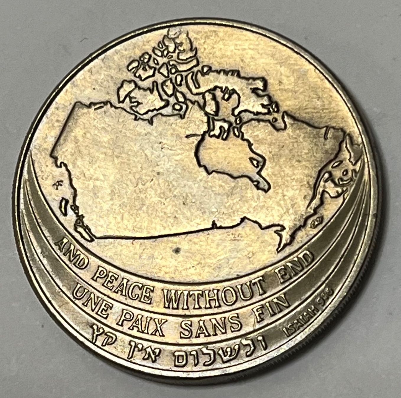Medaglie: Israel - Kanada-Freundschaft -1967 – Usato da Dietikon venduto da Numis8953
