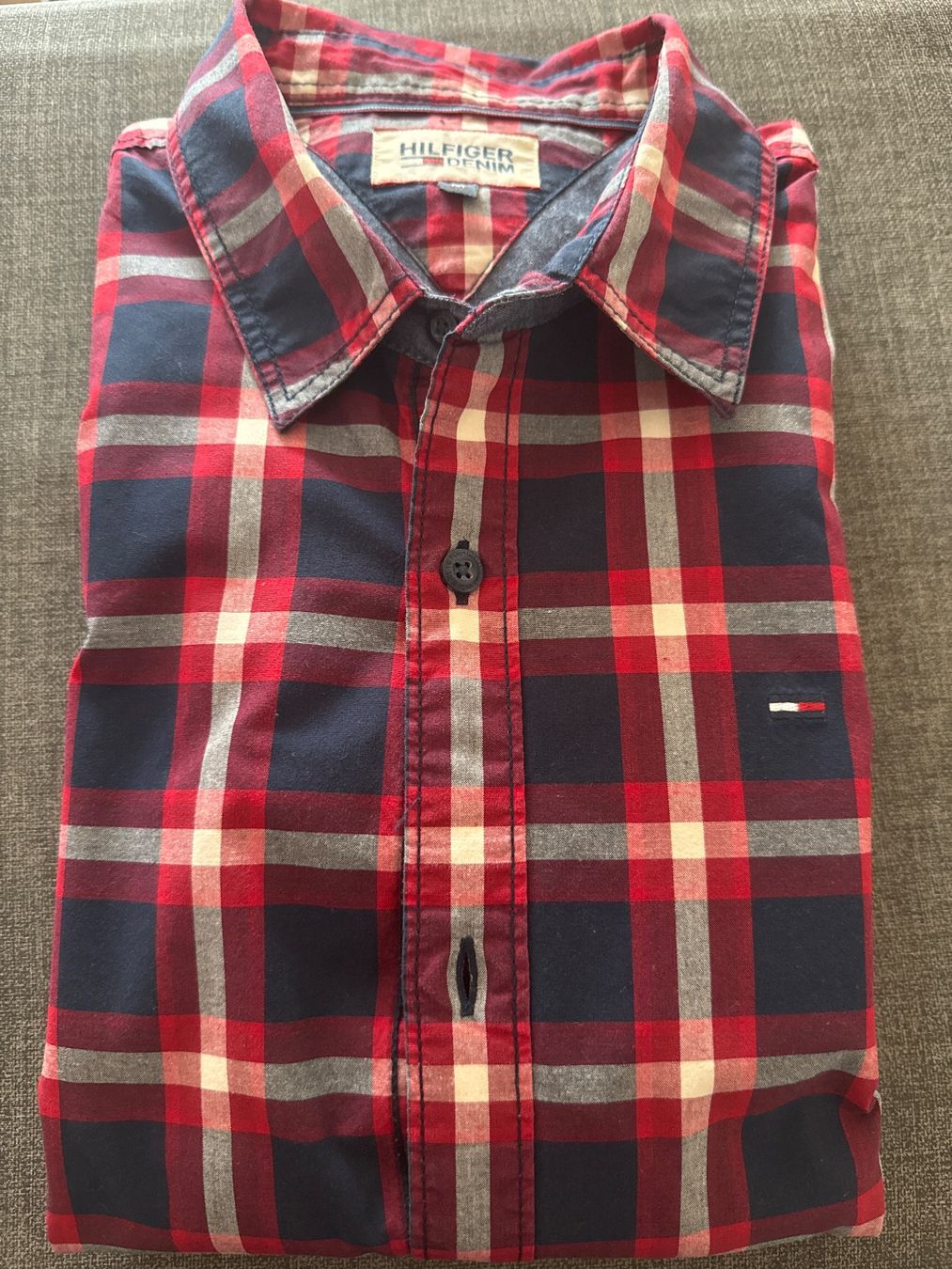 Tommy Hilfiger Camicie: Hemd Tommy Hilfiger Herren Gr. M kariert – Usato da Winterthur venduto da britsi