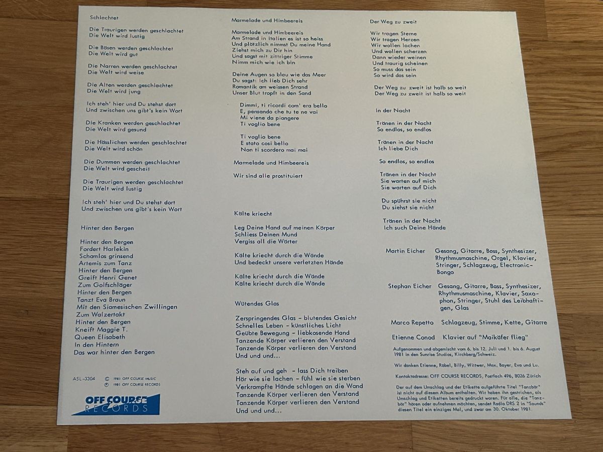 Dischi in vinile: Stephan Eicher. 1981. sehr sehr Rar. Grauzone – Usato da Faulensee venduto da Mizuno06 2