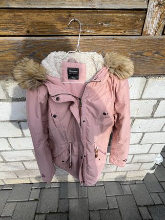 Chicorée Winterjacke Parka Grösse XL rosa flauschig