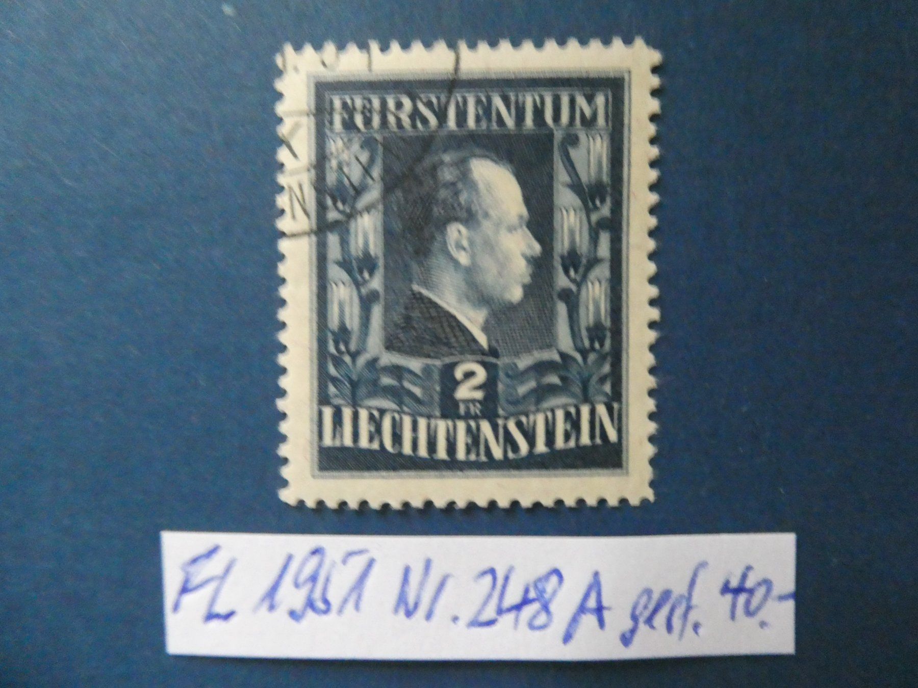 Tutti i francobolli: FL 1951 Nr. 248A gestempelt – Usato da Lausen venduto da Herbamare01