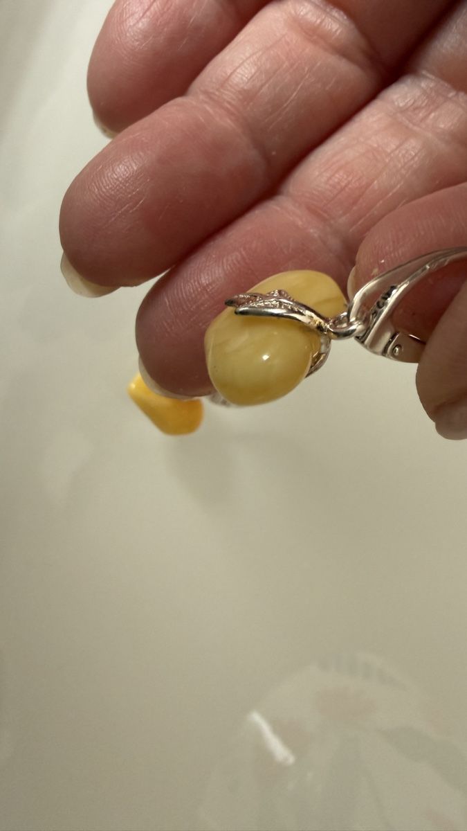 Orecchini pendenti & Orecchini a lobo: Bernstein Ohrringe in,  Silber 925, Valentinstag-Geschenk – Nuovo e nell'imballaggio originale da Ebikon venduto da Leonidas2 3
