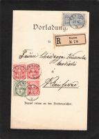 Vorladung Friedensrichter R-Brief Magden AG ,  31.Vlll.1906