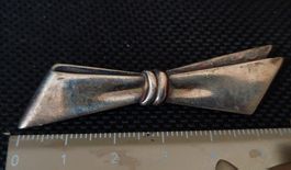 Dekorative Vintage-Brosche, 835er Silber, ca. 6 cm lang