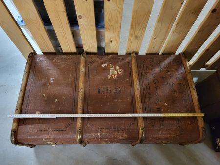 Vintage-Koffer mit Einlagefach – 100 cm