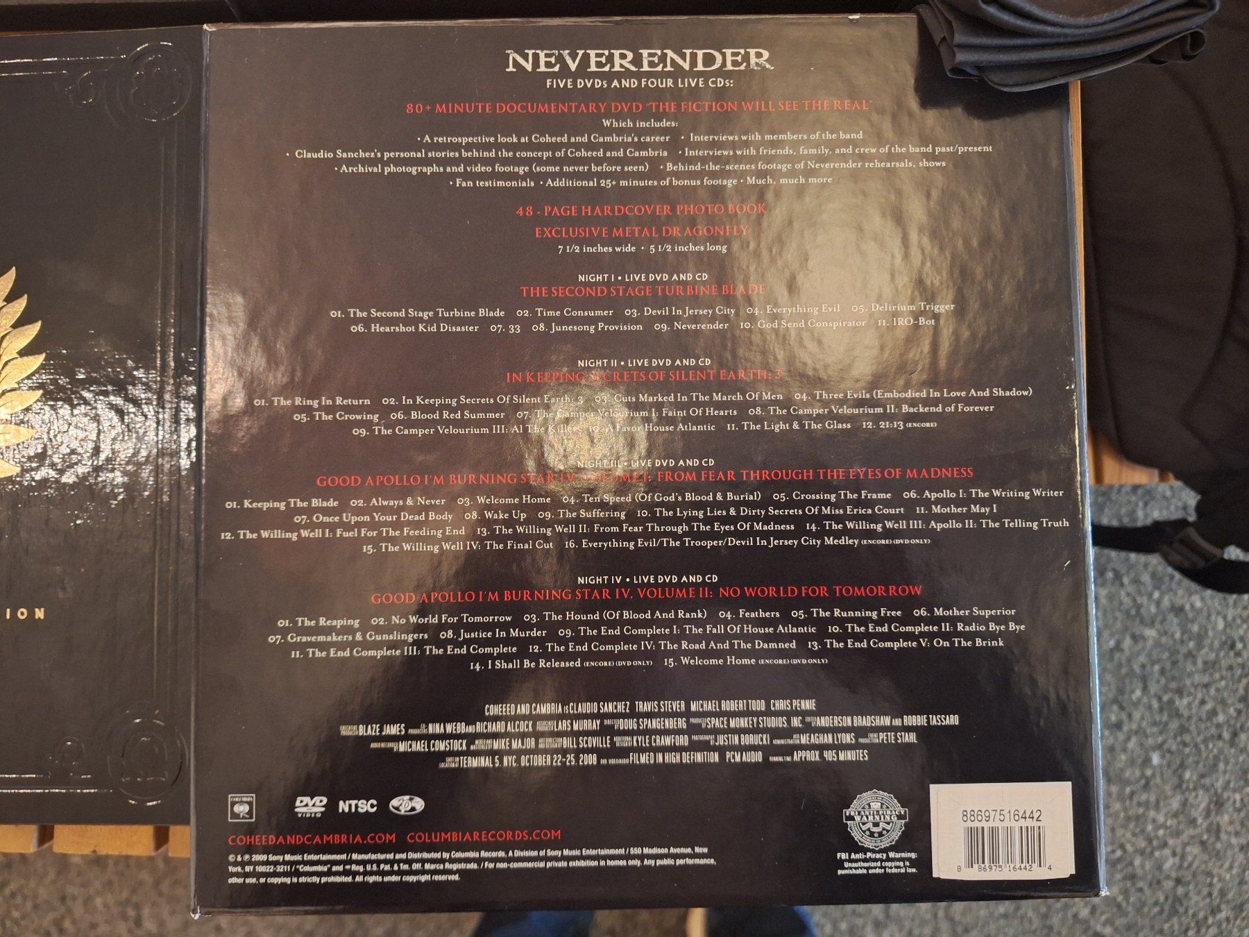 Coheed And Cambria, Neverender - 4 CD / 5 DVD Box USA 2009 (Neu (gemäss ...