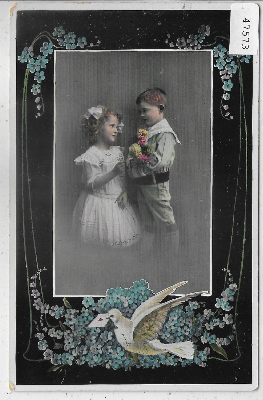 Cartes postales: Junge Liebe - Brieftaube – D'occasion à Ettingen par Kartenplanet