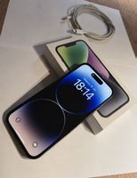 iPhone 14 Pro 128GB Schwarz und Kabel und Originalverpackung
