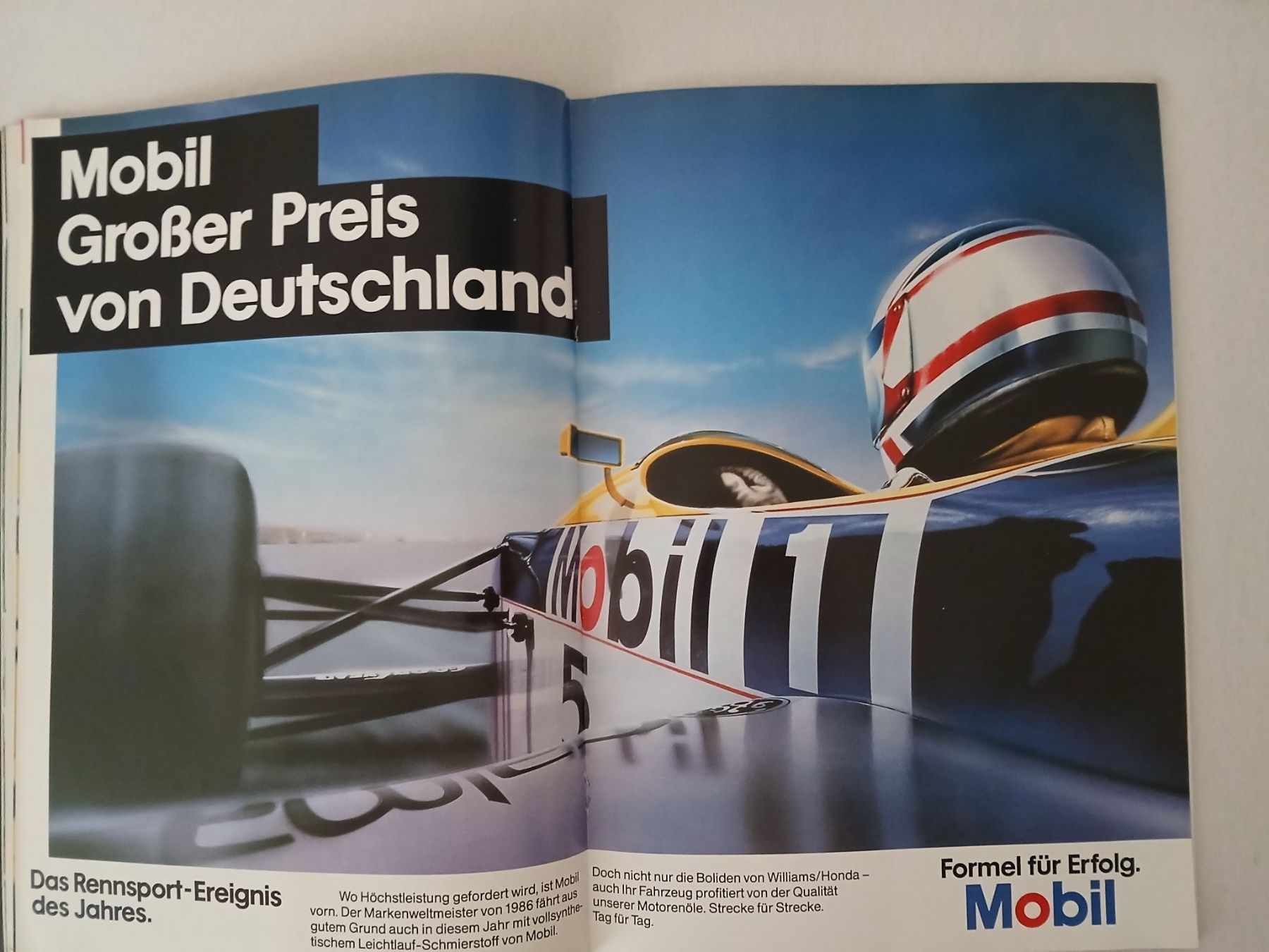 Riviste & Magazine: Programmheft Formel 1; GP Deutschland, Hockenheim 1987 – Usato da Aarburg venduto da Hktm 4