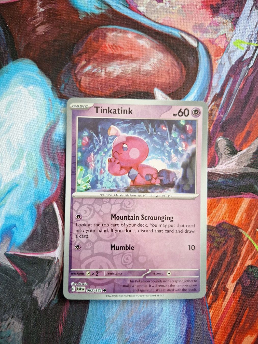 Pokémon Sammelbilder & Trading cards: Tinkatink - Reverse Holo - Pokemon Paradox Rift – Gebraucht aus Altstätten SG von GGsGameshop