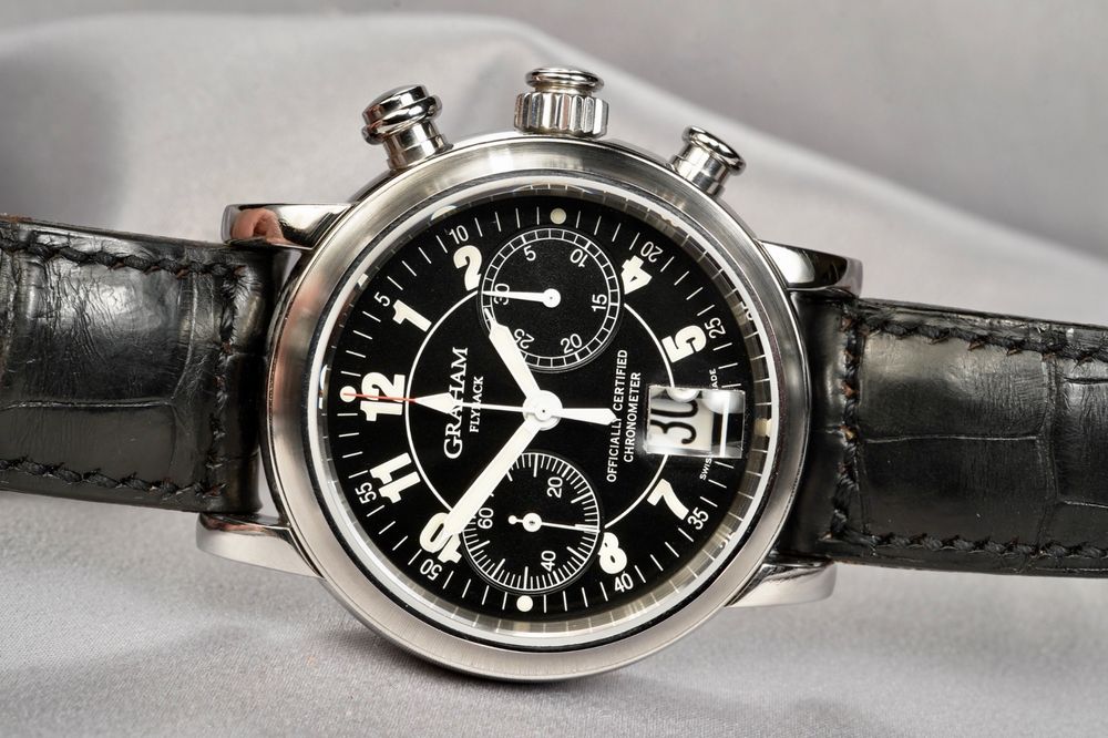 Graham Uhren: Graham - Flyback Ref. 2SFL Automatic Steel Chronograph – Gebraucht aus Morcote von chronoservice 8