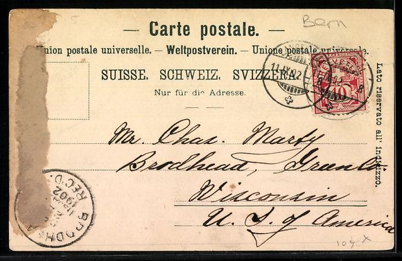 Cartes postales: AK Langenthal, Ortsansicht, 1902 – D'occasion à Berlin par bartko-reher 1