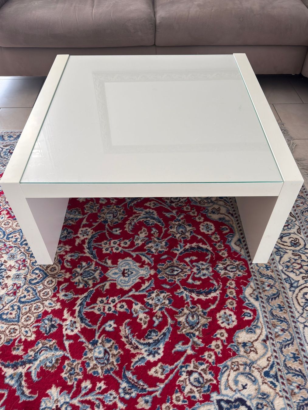 Tische: Salontisch mit Glasplatte – Gebraucht aus Biberist von Esoem 1