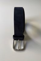 Hugo Boss Blue Suede Belt, size 105, NEW