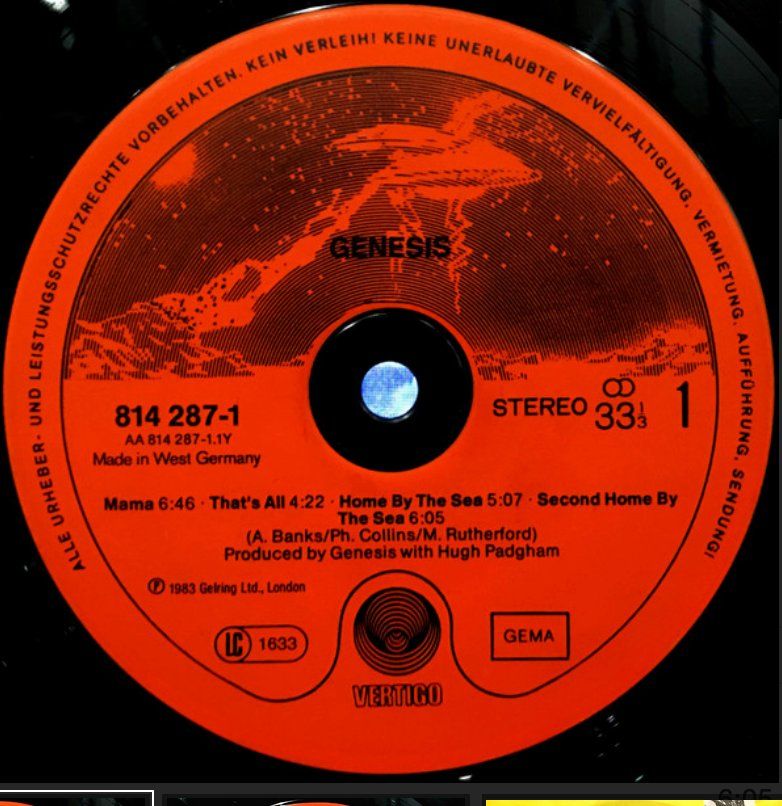 Schallplatten: Genesis – Genesis / LP / 1983 – Gebraucht aus Zürich von LustForLive 3