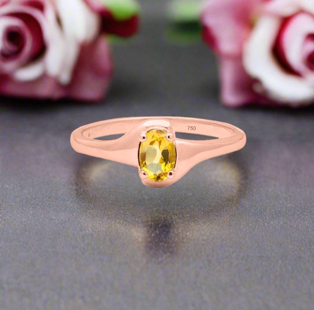 Anelli: Citrin Ring in Gelbgold 750 – Nuovo e nell'imballaggio originale da Zürich venduto da GOS08 4