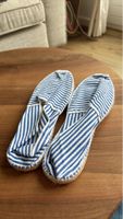Espadrilles Blau Weiss Grösse 39