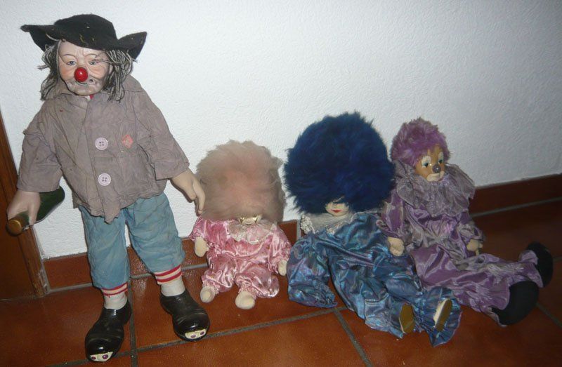 Statuette: 4 Clown  / Clownfigur – Usato da Ruggell venduto da Dolce9