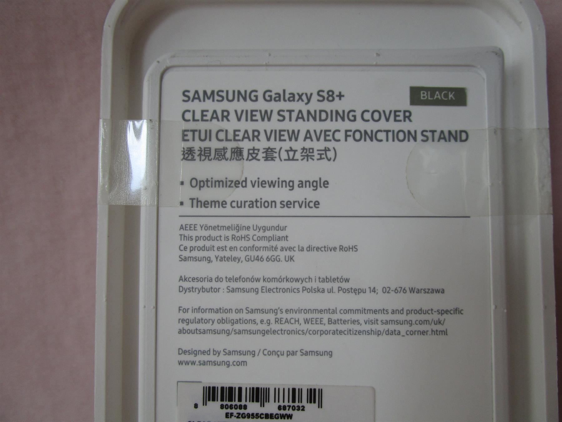 Samsung Cover & Protezioni schermo: Orig. Samsung LED-View Cover S8+ schwarz – Nuovo e nell'imballaggio originale da Eschenbach SG venduto da brocarte 8