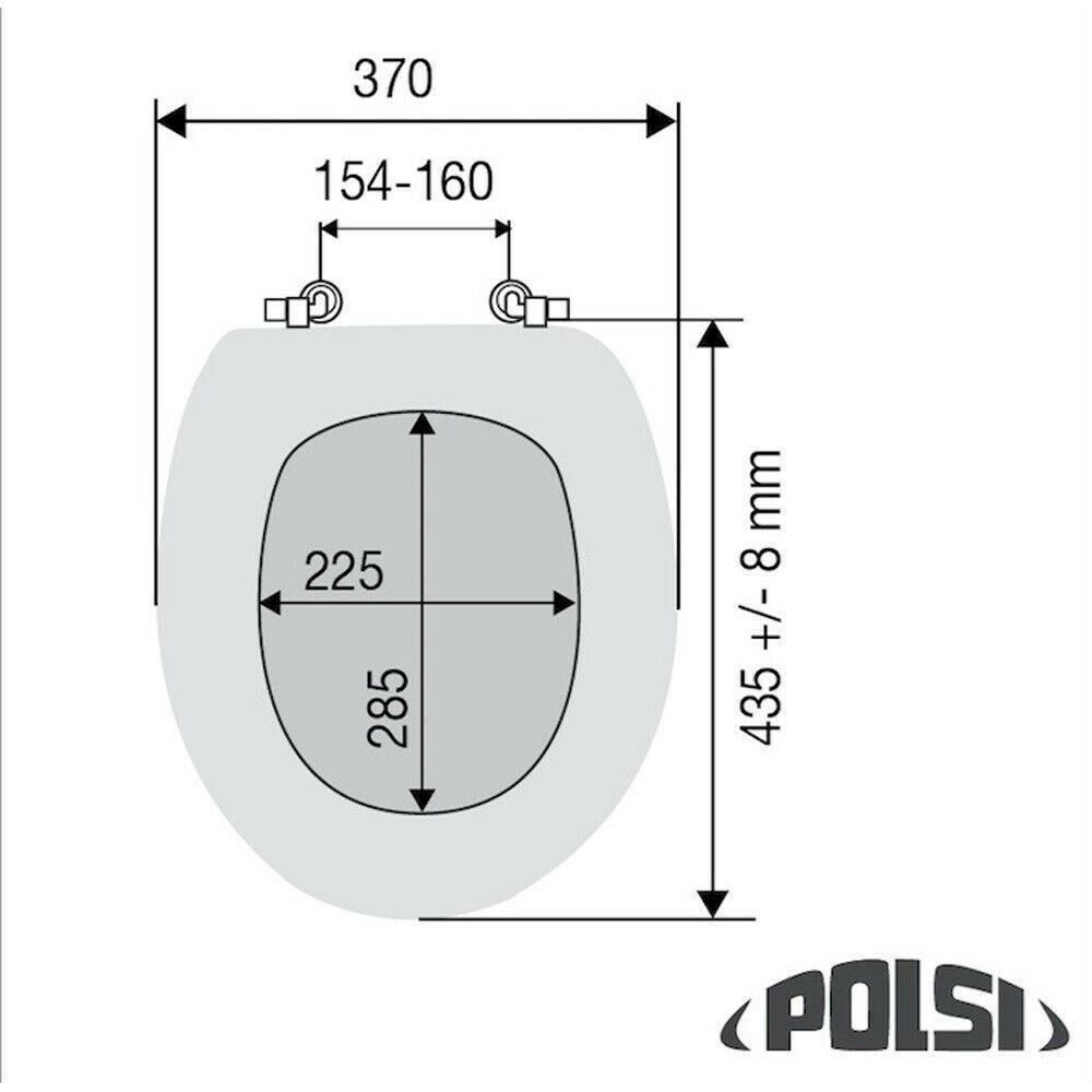 WC: POLSI 3311 Gepolsteter WC-Sitz weiss – Nuovo e nell'imballaggio originale da Bottighofen venduto da zaap 5