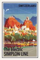 Blechschild-THE ELECTRIC SIMPLON LINE