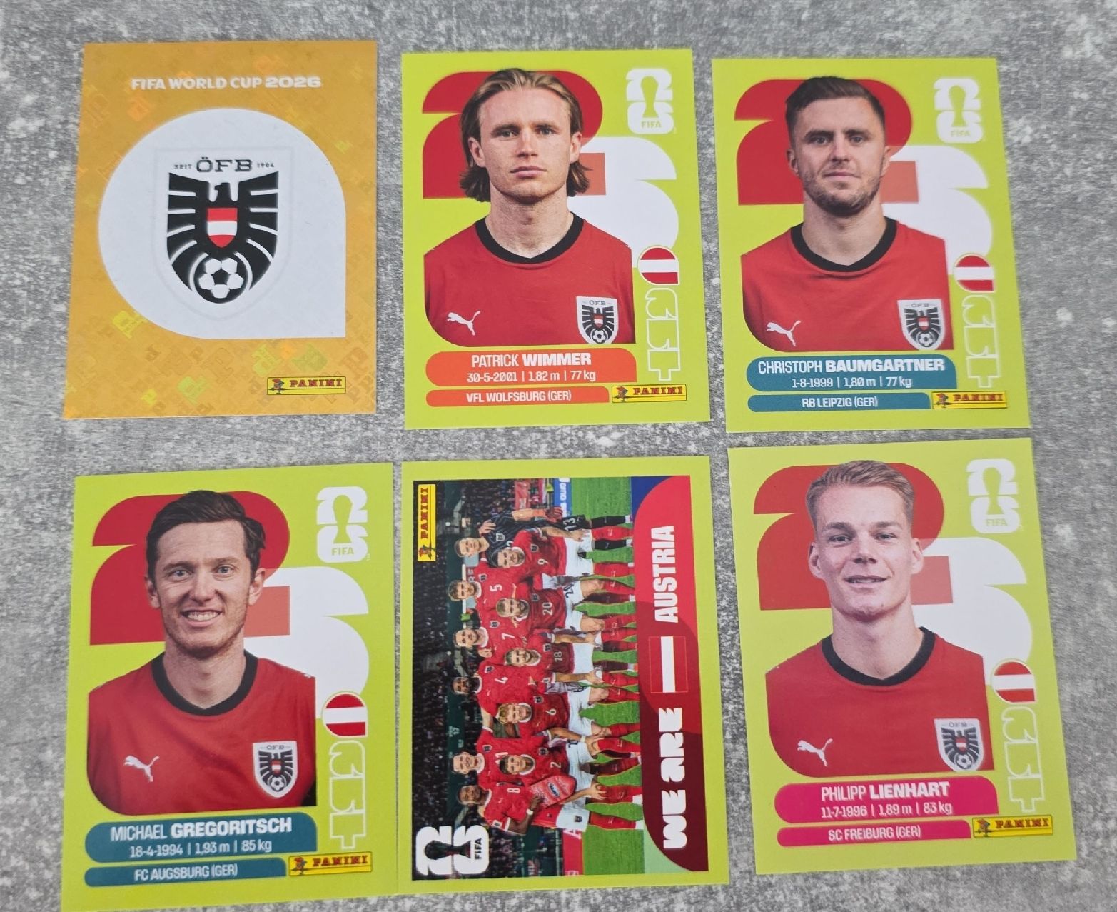 Panini Sammelbilder & Trading cards: Panini WM 2026- Österreich – Gebraucht aus St. Gallen von Shelly__x3