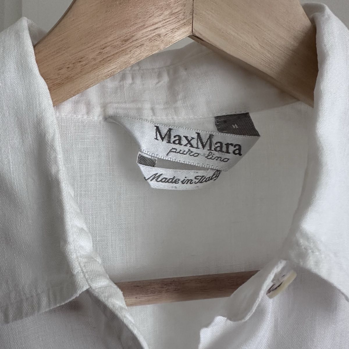 Max Mara Camicette: Max Mara Linen Shirt Size S – Usato da Zürich venduto da LilySasa 2
